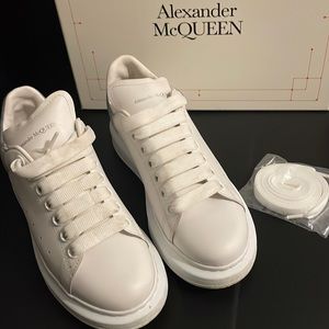 Alexander McQueen sneakers white/dream blue size 37 women